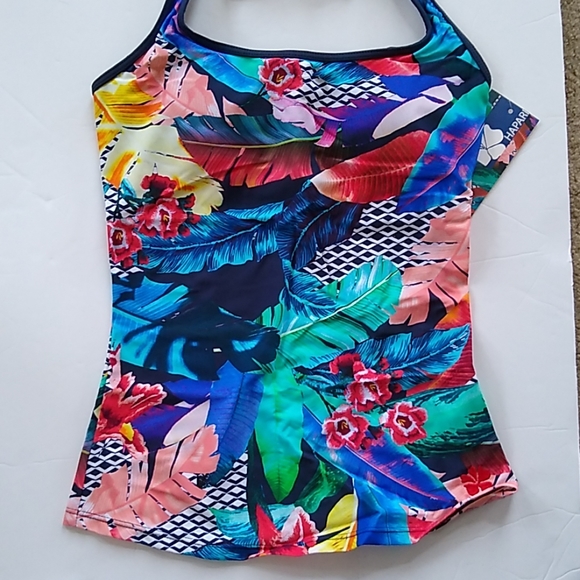 Hapari Swim Hapari Tori Sport Tropical Flora Tankini Swim Top